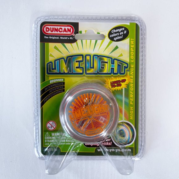 Duncan Toys Lime Light LED Light-Up Yo-Yo Beginner Level + Extra 5 Strings NEW - Picture 3 of 6